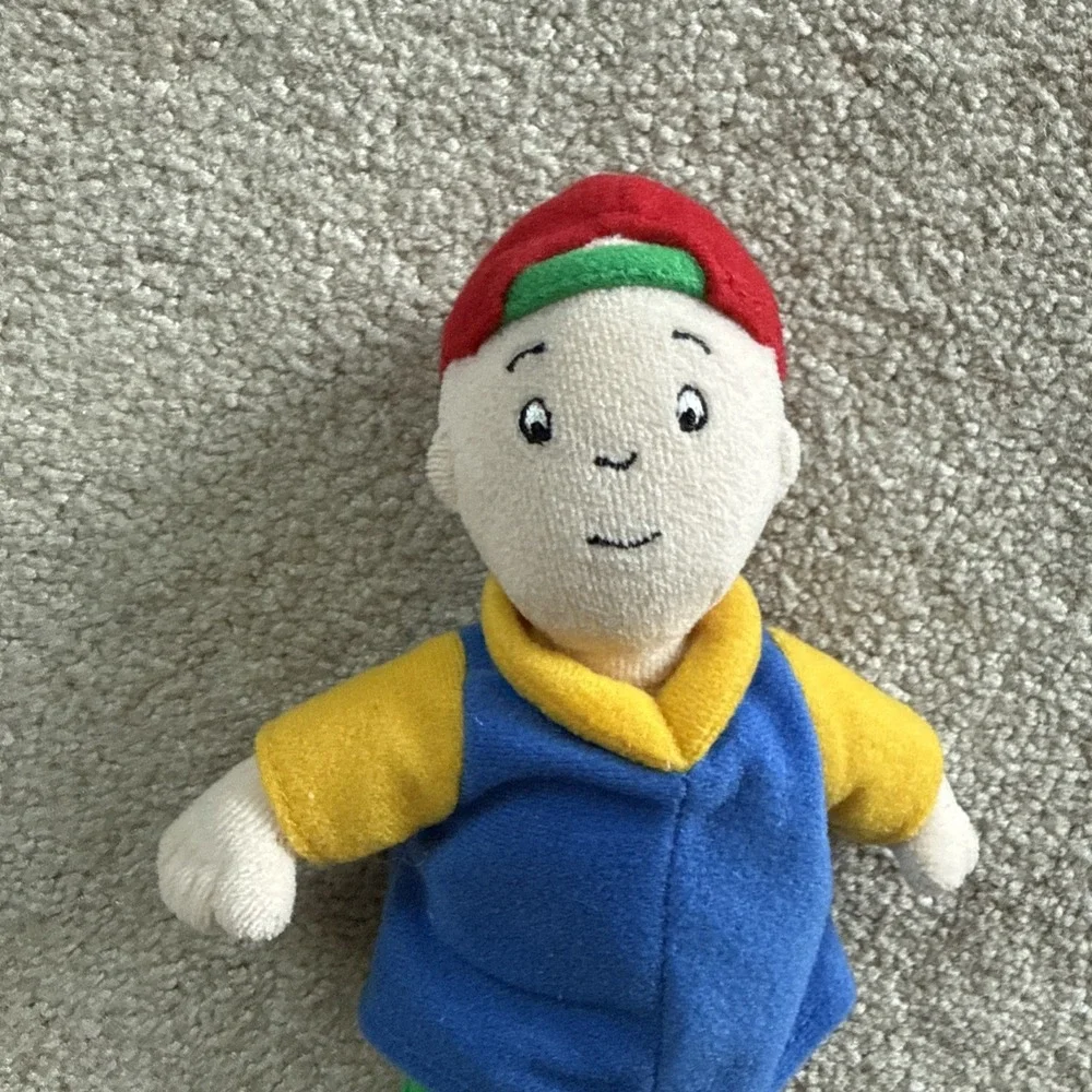 Caillou Plush Doll Small Stuffed Toy PBS Kids Vintage 7